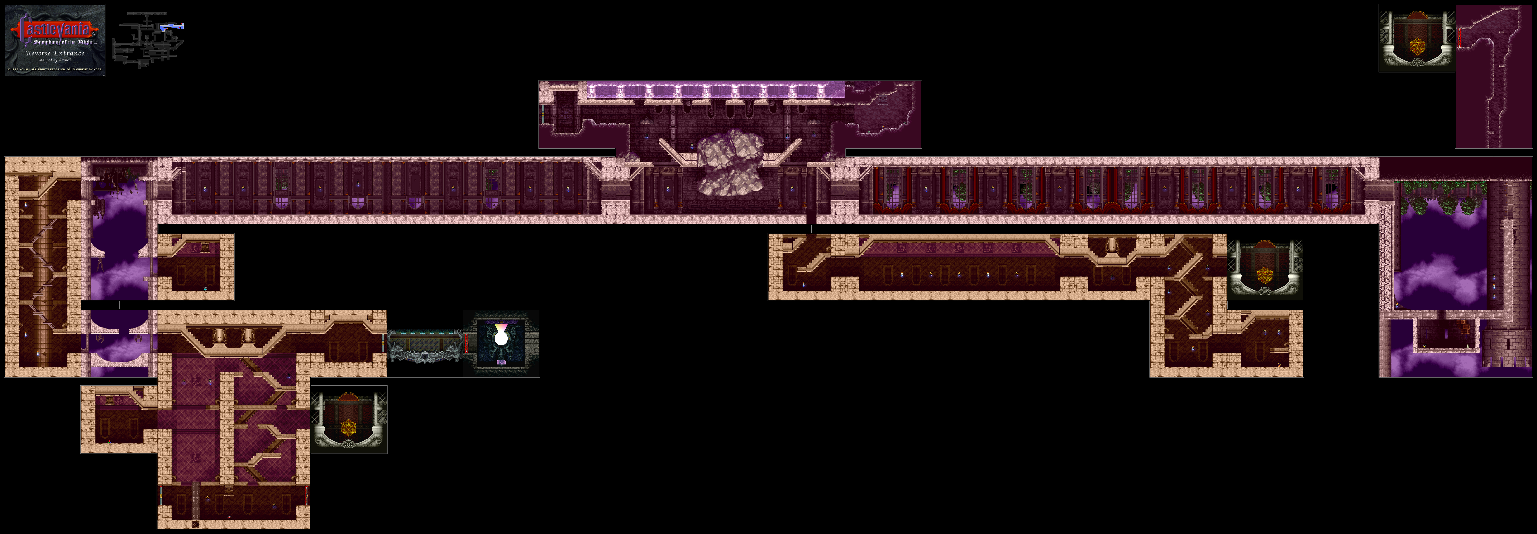 Castlevania Symphony Of The Night Castle Map